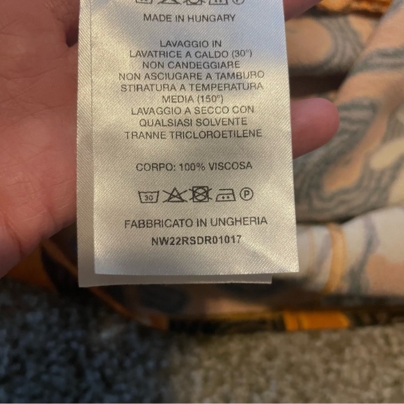 Nanushka Ira wrap dress boho retro 70s western flower child wedding cocktail - Picture 9 of 9